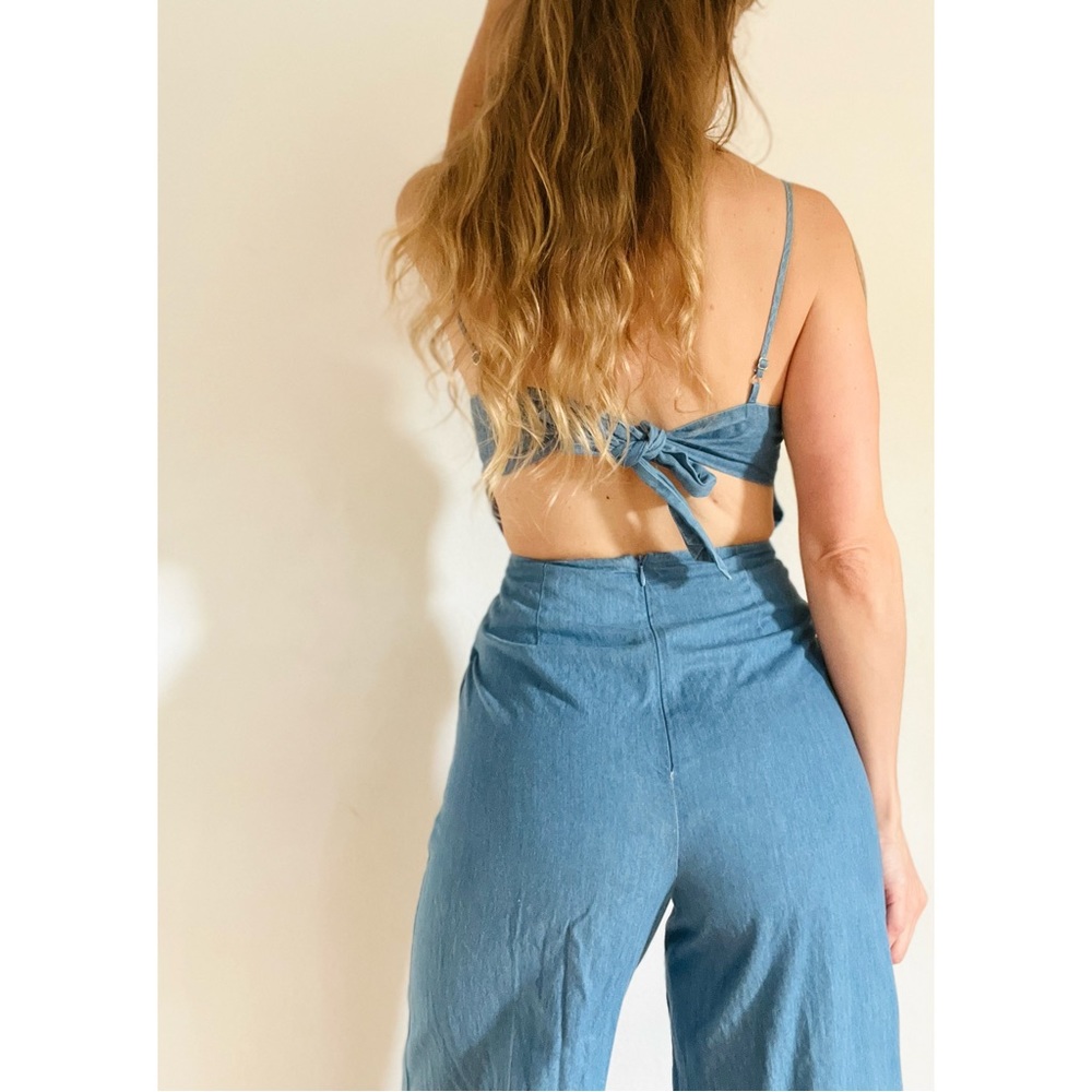 Lovers and Friends Denim jumpsuit blue cotton xs